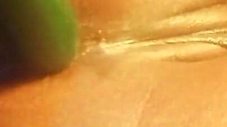 Anal First Time, Tight Anal Training with a Cucumber