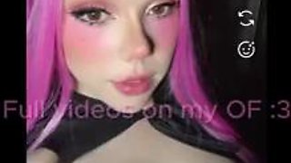 Power from Chainsaw Man fills her tight hole with a huge dildo to seduce you - Alicia Ahegao
