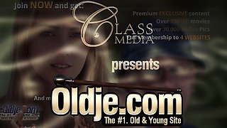 Old Young Amazing BIG TITS girl fucks old man