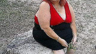 Sexy Nurse Vicki Walks in Park Flashing and Teasing You