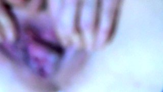Girlfriend Pees with Spread Pussy in Close up