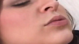 Small tits brunette engaging in hard sex with big dick