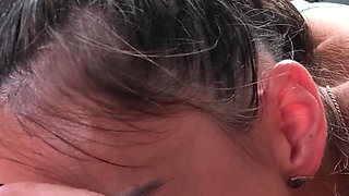 Wife's Friend Help Me with Cumshot in Car - Cheating POV