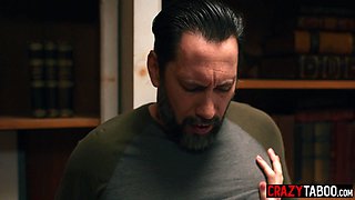 Little Puck fucks kinky school principal