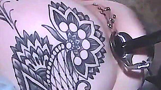 Restrained Girl Has Anal Speculum Insert & Pissed in