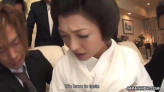 Yui Ayana Gets Drilled Rock-hard By Many Insane Men