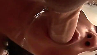 Group sex anal craving brunette and blonde sluts get a facial