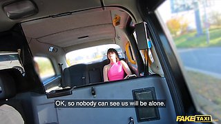 Faux Cab Red-Hot Italian honey likes taking a giant prick down her gullet and gags