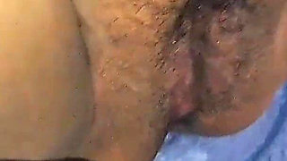 WildEnglishBBW BBC rubbing his cock on my hairy pussy creampie