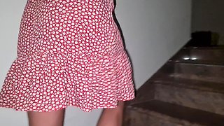 We Had to Be Quiet, Huge Cumshot on My Ass and Pussy