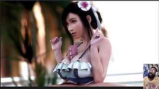 Big Breast Tifa Titty Fuck on the Beach, Bald Pussy Vivian Fuck, Panam and Judy Mouthjob