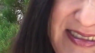 The beautiful granny with the wet pussy, she welcomes a man in to make her enjoy