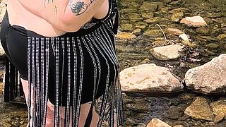 Theres a Stranger Watching Will This Wild Chick Piss?