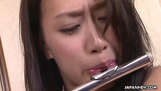 Busty flute player yayoi yanagida squirts heavily