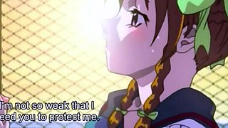 Horny anime lesbian teens skip class to lick pussy