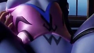Gemma Gets Fucked and Anal, Purple Bald Pussy Widowmaker Fucking, Dick Slapping Lara Croft