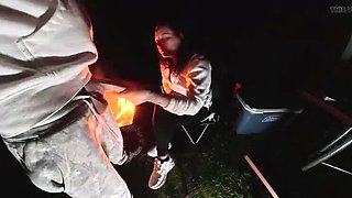 Mya Lane's Big Tits Wife Gets Rough Outdoor Fuck in Forest