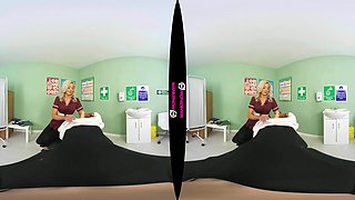 Big Boner Alert - Busty British Blonde Nurse Pov
