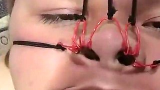 BBW Bondage Face with Cum on It