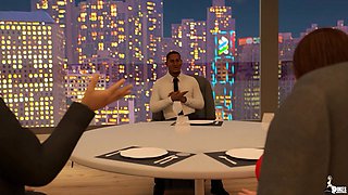 Hot Wife Suck off Her Husbands New Boss During a Meeting.