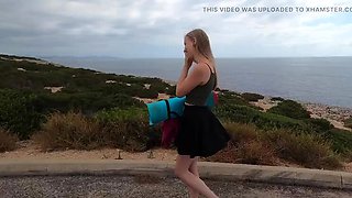 First Time Anal with Sirena Sweet - Amateur Blonde Fucks Big Cock on Beach