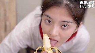 Chinese AV-Brother and Sister Banana Talk