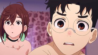 Alluring Anime Milf Charms Young Guy in Steamy Bedroom Encounter