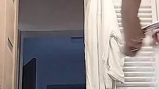 Latina with Big Ass, Hairy Pussy, Big Tits, Big Ass. Horny MILF Strips and Masturbates with Moans.