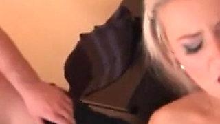 Beautiful natural boobs blonde pussy fucking cum in mouth