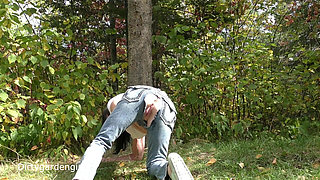 Forest Ass Fisting in Jeans