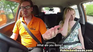 Petite babe cockbouncing on her teacher