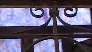 Sexy Brunette Distracts a Guy From His Gym Exercises and Gets Fucked Like a Slut