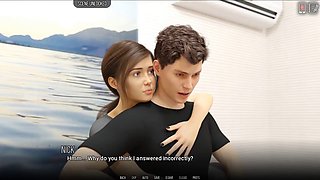 Stunning next door hottie in a 3D sex scene
