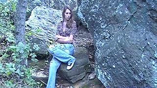 Aubrey Lee - Babysitter Outdoor Blowjob