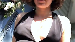 A kinky picked up euro amateur outdoor upskirt in hd