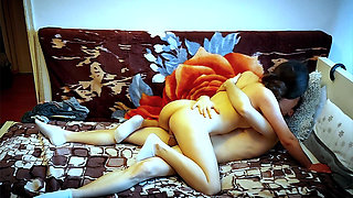 Passionate couple has real orgasms