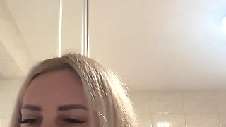 I'm a Dirty Little Blonde! I Play with My Pussy in the Bedroom and Moan Quietly so No One Can Hear How Much I Enjoy Myself!