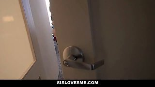 Petite teen sister in law Jaycee Starr banged to climax by nasty stepbrother point of view