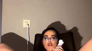 Sexy teen ebony solo toy masturbation