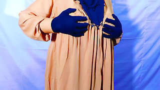 Beautiful Amena Bhabhi has sex indoors wearing a burqa and hijab