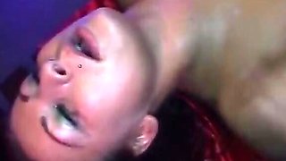 Tied up brunette German whore fucked in hot BDSM scene