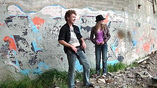 Teen Fuck in the Abandoned Place