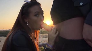 Compilation of Good girl having fun outside