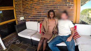 African bride sucks white boyfriends dick