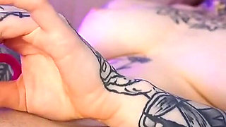 Petite Redhead Girl Masturbates with Dildo