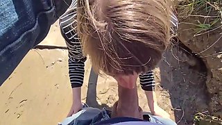 Naughty Adventure: Blowjob For A Fisherman Dry On The Dock