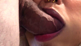 Close-up: Cheating Big Cock Sucking