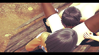 On Titans Hentai - Mikasa Do a Blowjob and Then He Do to Her a Cunnilingus - Manga Anime Japanese Asian Game Porn