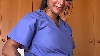 Big Ass Nurse Lets Her Patient Cum in Her Ass When the Doctor Leaves- Yasmina Khan