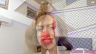 Sexy Tgirl Ariel Oberlin Gets Plowed By The Fucking Machine